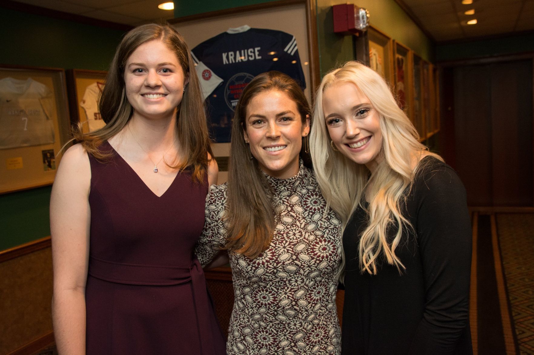 Alli Palmatier, US National Team star Kelley O’Hara, Caroline Staebell